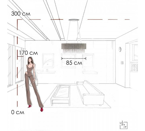 Подвесной светильник Loft it Opera 10406/850L