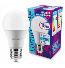Лампа светодиодная Luminarte  E27 15Вт 6500K LSTD-A60-15W6KE27
