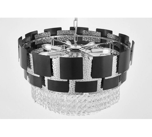 Подвесная люстра LUMINA DECO MOLINA LDP 7045-600 BK+CHR