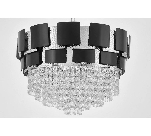 Подвесная люстра LUMINA DECO MOLINA LDP 7045-600 BK+CHR