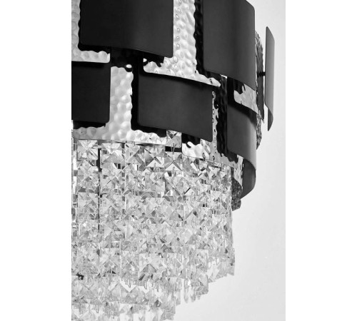 Подвесная люстра LUMINA DECO MOLINA LDP 7045-600 BK+CHR