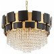 Подвесная люстра LUMINA DECO MOLINA LDP 7045-600 BK+GD