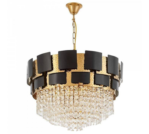 Подвесная люстра LUMINA DECO MOLINA LDP 7045-600 BK+GD
