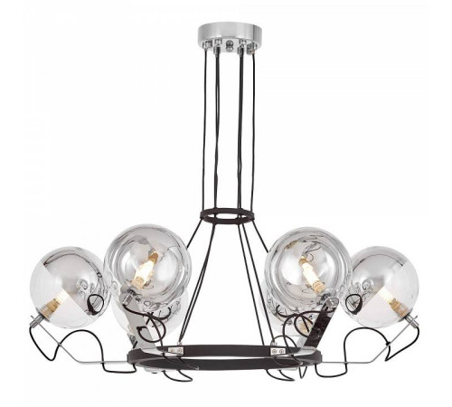 Подвесная люстра LUMINA DECO MARSEO LDP 9110-6 BK+CHR