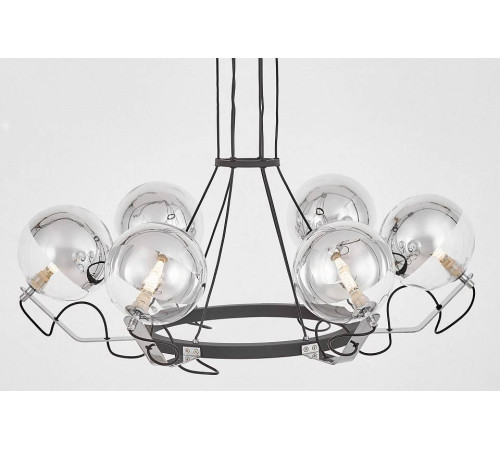 Подвесная люстра LUMINA DECO MARSEO LDP 9110-6 BK+CHR