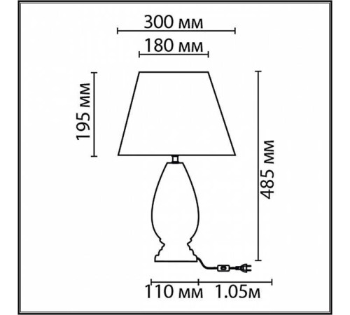 Настольная лампа декоративная Lumion Sharlin 8219/1T