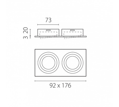 Встраиваемый светильник Lightstar Singo Base 011626