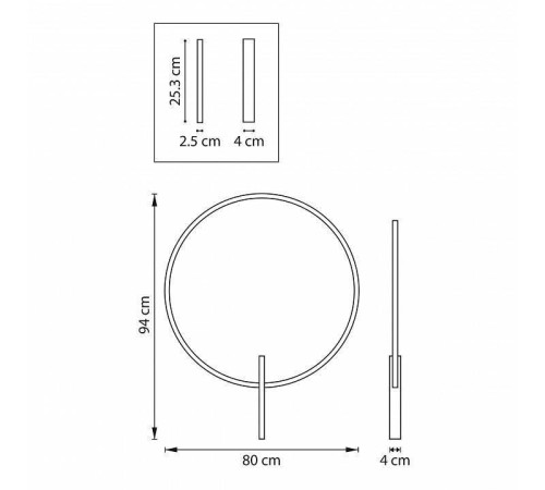 Накладной светильник Lightstar Undine 738587