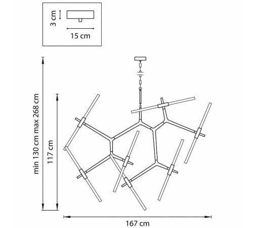 Подвесная люстра Lightstar Struttura 742143