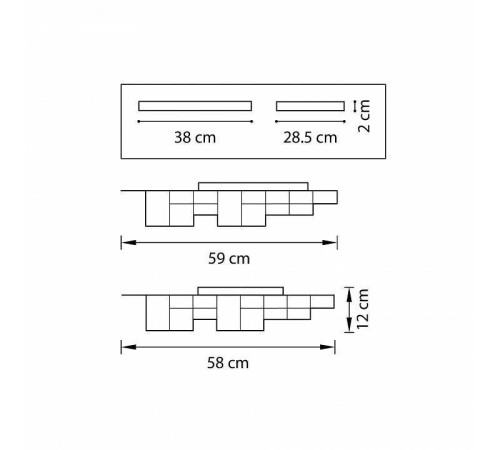 Накладной светильник Lightstar Favo LED 750122