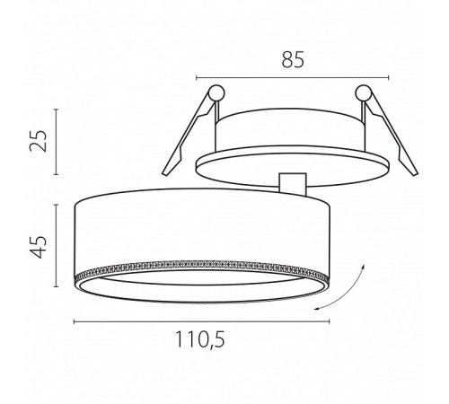 Спот Lightstar Alta Pro A5646RS