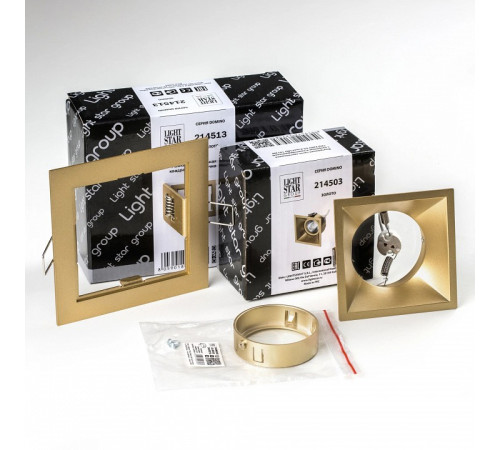 Встраиваемый светильник Lightstar Domino D51303GMOD