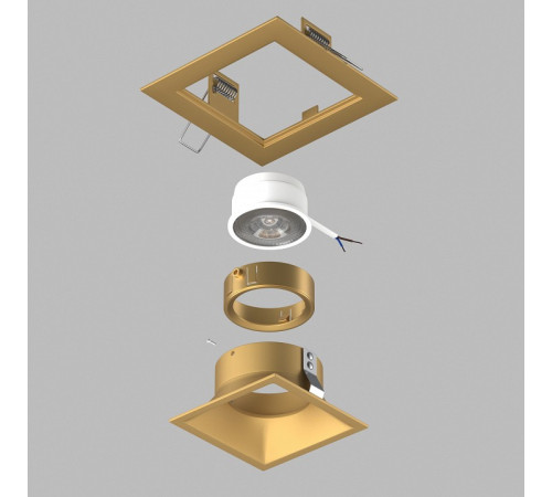 Встраиваемый светильник Lightstar Domino D51303GMOD