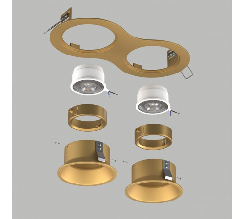 Встраиваемый светильник Lightstar Domino D6230303GMOD