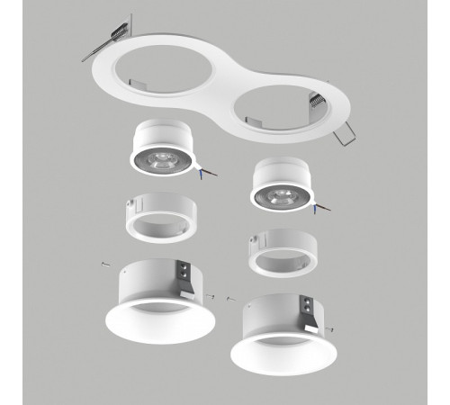 Встраиваемый светильник Lightstar Domino D6260606WMOD