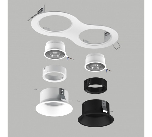 Встраиваемый светильник Lightstar Domino D6260607WBMOD