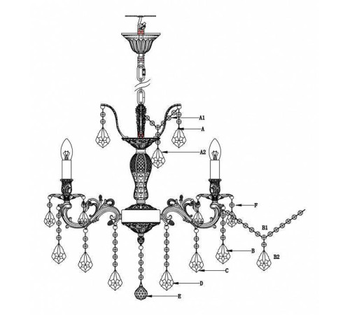 Подвесная люстра Lucia Tucci Barletta BARLETTA 122.6 cream white