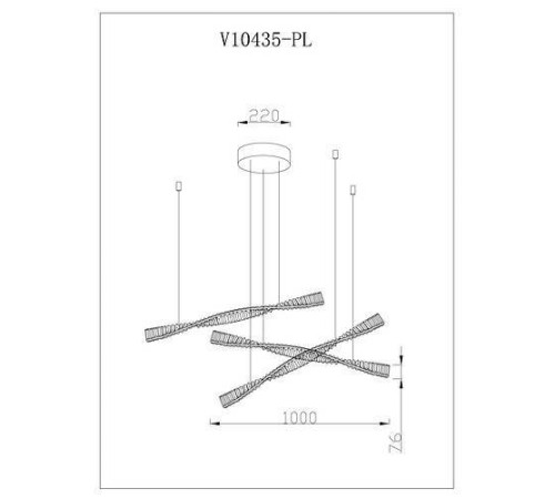 Подвесной светильник Moderli Asti V10435-PL