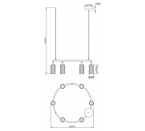 Подвесная люстра Moderli Cora V11601-6P