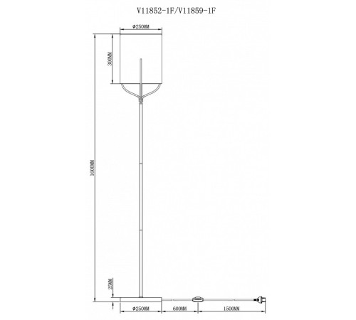 Торшер Moderli Inari V11859-1F