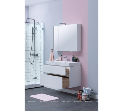 Набор мебели для ванной Aquanet Brooklyn 70 белый глянец 00207804