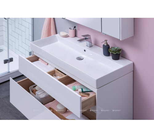 Набор мебели для ванной Aquanet Brooklyn 70 белый глянец 00207804