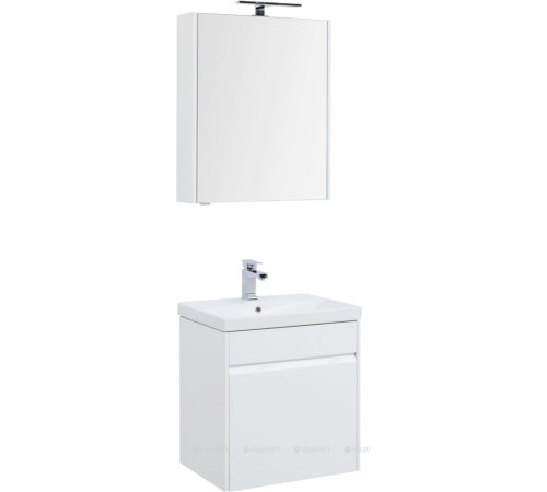 Набор мебели для ванной Aquanet Palermo 60 (Moduo) белый глянец 00254720