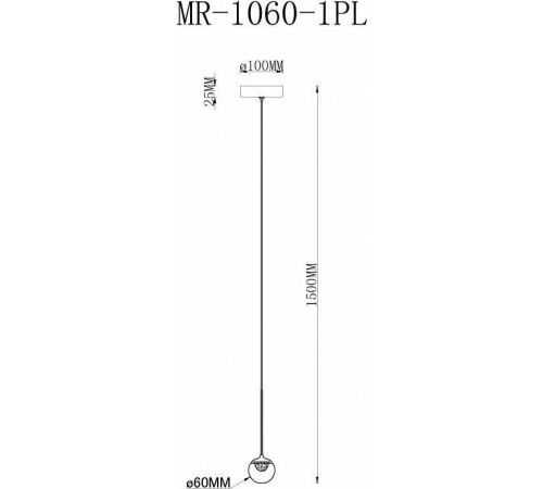 Подвесной светильник MyFar Kollins MR1060-1PL