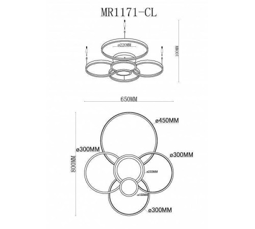 Потолочная люстра MyFar Nora MR1171-CL
