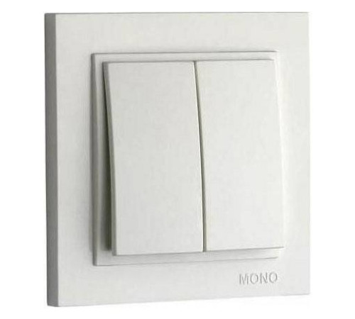 Выключатель двухклавишный Mono Electric Despina 102-252525-102