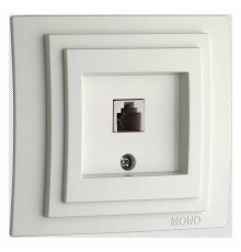 Розетка телефонная RJ-11 без рамки Mono Electric Larissa 103-191905-124