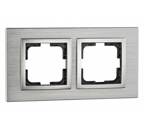 Рамка на 2 поста Mono Electric Style Aluminium 107-800000-161