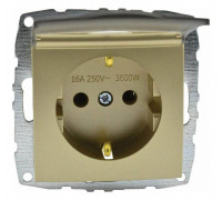 Розетка с заземлением с крышкой, без рамки Mono Electric Despina / Larissa 500-002221-118