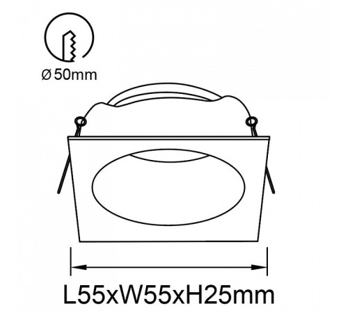 Встраиваемый светильник Mantra ANTILLA 9169