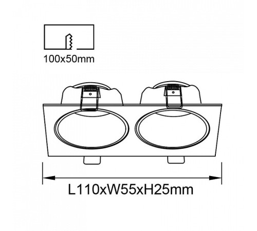 Встраиваемый светильник Mantra ANTILLA 9171