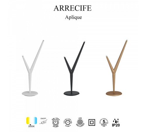 Настольная лампа декоративная Mantra Arrecife 9213