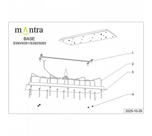 Основание Mantra Modular Light Florones 9392