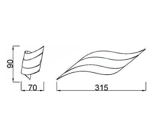 Накладной светильник Mantra Tahiti C0089