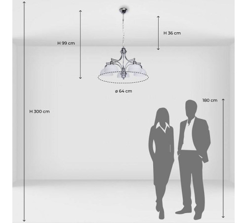 Подвесная люстра MW-Light Фелиция 5x60 Вт E14 347017405