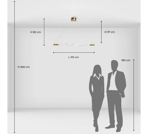 Подвесной светильник De City Мадлен 8 424017301