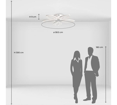 Потолочная люстра De City Мадлен 5xE14 424018405