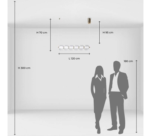 Подвесной светильник De City Мадлен 65 424018501