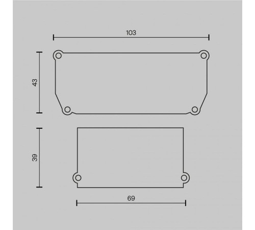 Заглушка для профиля Maytoni ALM012EC ALM012EC-SC-B