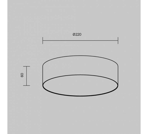 Накладной светильник Maytoni Zon C032CL-24W3K-RD-B