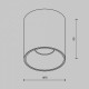 Накладной светильник Maytoni Alfa LED C064CL-12W4K-RD-B