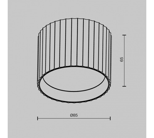 Накладной светильник Maytoni Technical Calipso C106CL-GX53-B