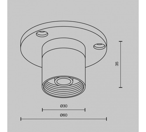 Крепление для трека Maytoni CA023BI-B
