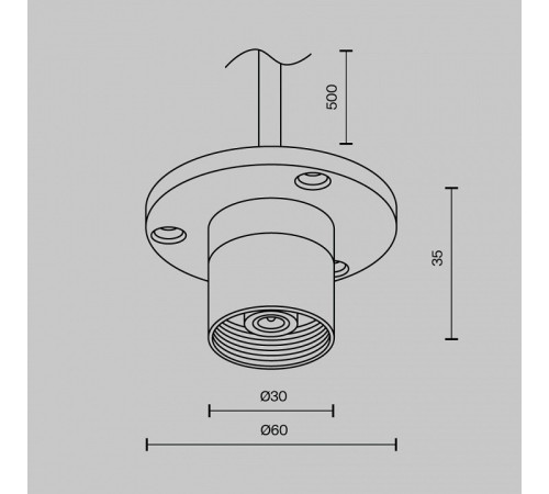 Токопровод концевой Maytoni CA023BI-P-B