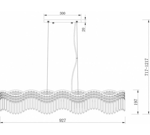 Подвесная люстра Maytoni Gracia DIA201PL-06G1
