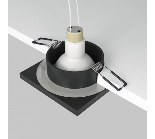 Встраиваемый светильник Maytoni Stark GU10 квадратный DL083-01-GU10-SQ-B